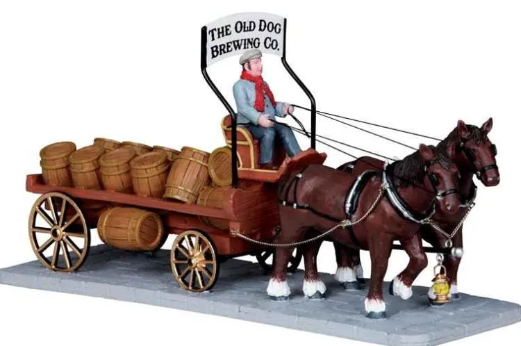 Lemax 03847 - Brewer's Wagon - Christmas Village Table Pieces* Lemax Table Pieces