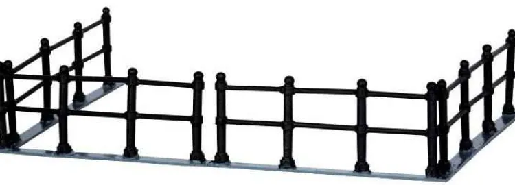 Lemax 44789 - Canal Fence, Set Of 4 - Christmas Village Misc. Accessories* Lemax Misc. Accessories