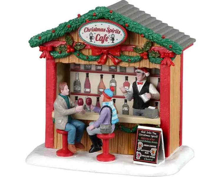 Lemax 23605 - Christmas Spirits Cafe - Christmas Village Table Pieces* Lemax Table Pieces