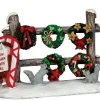 Lemax 54942 - Christmas Wreaths 4 Sale - Misc. Accessories* Lemax Misc. Accessories
