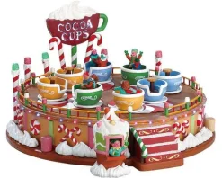 Lemax 74222 - Cocoa Cups, Set Of 2, With 4.5V Adaptor - Sugar N Spice Accessories* Lemax Sugar N Spice Accessories