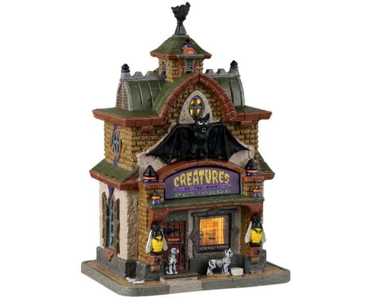 Lemax 35013 - Creatures Of The Night Pet Shop - Spooky Town Houses* Lemax Spooky Town Houses