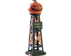 Lemax 83341 - Evil Pumpkin Water Tower - Spooky Town Accessories* Lemax Spooky Town Accessories