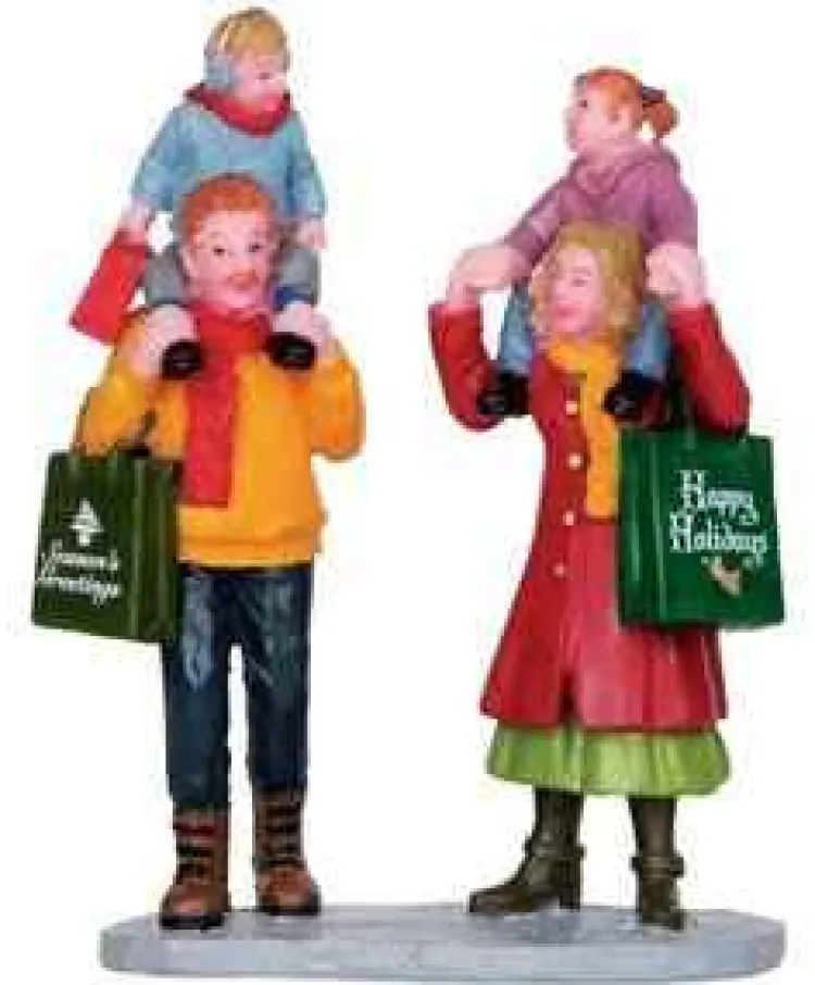 Lemax 22022 - Family Xmas Shopping - Christmas Village Figurines* Lemax Figurines