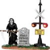 Lemax 44746 - Grim Railway Switchman, Battery-Operated (4.5-Volt) - Spooky Town Halloween Village Accessories* Lemax Spooky Town Accessories