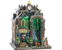 Lemax 95441 - Haunted Library, With 4.5-Volt Adaptor - Spooky Town Houses* Lemax Spooky Town Houses