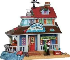 Lemax 25361 - High Seas Bait & Tackle - Plymouth Corners Christmas Houses & Buildings* Lemax Plymouth Corners