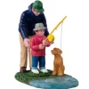 Lemax 12038 - His First Fishing Lesson - Figurines* Lemax Figurines