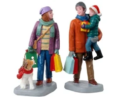 Lemax 12016 - Holiday Shoppers, Set Of 2 - Figurines* Lemax Figurines