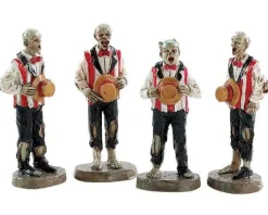 Lemax 82562 - Horrific Harmonies, Set Of 4 - Spooky Town Figurines* Lemax Spooky Town Figurines