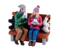 Lemax 12046 - Hot Cocoa Drinkers - Christmas Village Figurines* Lemax Figurines