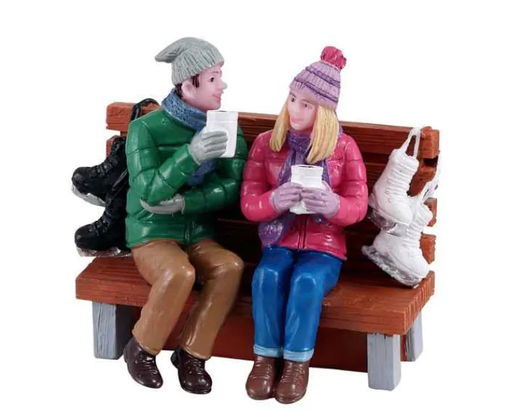 Lemax 12046 - Hot Cocoa Drinkers - Christmas Village Figurines* Lemax Figurines
