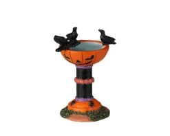 Lemax 24943 - Jack-O-Lantern Birdbath - Spooky Town Halloween Village Accessories* Lemax Spooky Town Accessories