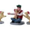 Lemax 92778 - New Puppies, Set Of 3 - Figurines* Lemax Figurines