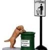 Lemax 14364 - No Littering, Set Of 2 - Christmas Village Misc. Accessories* Lemax Misc. Accessories