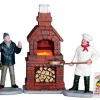 Lemax 64066 - Outdoor Pizza Oven, Set Of 4, Battery-Operated (4.5 Volts) - Misc. Accessories* Lemax Misc. Accessories