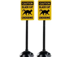 Lemax 04712 - Scary Road Signs, Set Of 2 - Spooky Town Accessories* Lemax Spooky Town Accessories