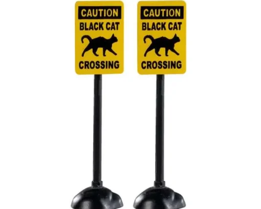 Lemax 04712 - Scary Road Signs, Set Of 2 - Spooky Town Accessories* Lemax Spooky Town Accessories