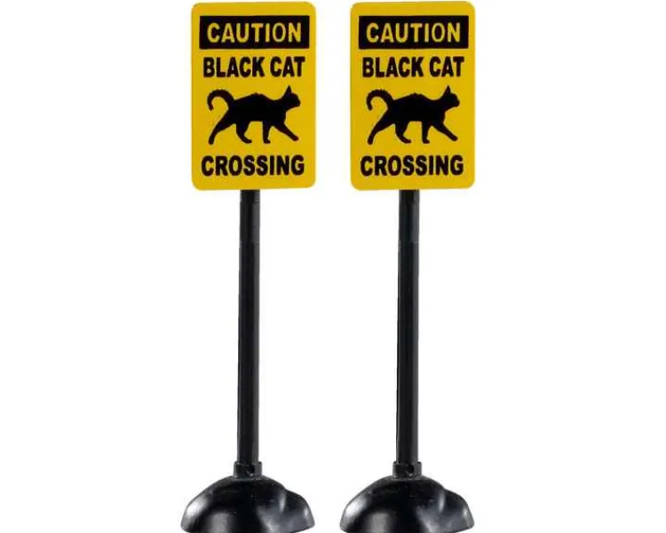 Lemax 04712 - Scary Road Signs, Set Of 2 - Spooky Town Accessories* Lemax Spooky Town Accessories
