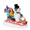 Lemax 22119 - Sledding With Frosty - Christmas Village Figurines* Lemax Figurines