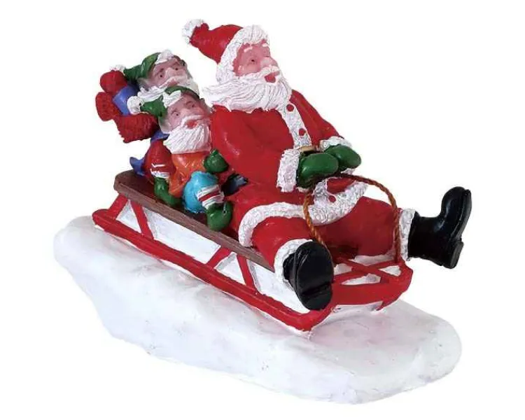 Lemax 72549 - Sledding With Santa - Figurines* Lemax Figurines