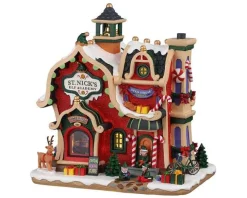 Lemax 95530 - St. Nick's Elf Academy, Battery-Operated (4.5-Volt) - Santa's Wonderland* Lemax Santa's Wonderland
