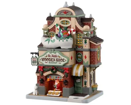 Lemax 35069 - St. Nick's Wooden Shoe Shop - Caddington Village* Lemax Caddington Village