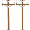 Lemax 64461 - Telephone Poles, Set Of 2 - Christmas Village Misc. Accessories* Lemax Misc. Accessories