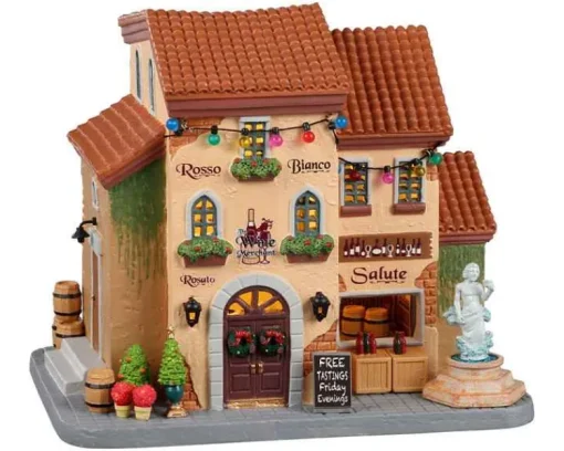 Lemax 25936 - The Wine Merchant - Caddington Village Christmas Houses & Buildings* Lemax Caddington Village