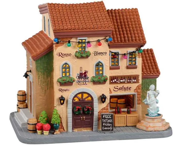 Lemax 25936 - The Wine Merchant - Caddington Village Christmas Houses & Buildings* Lemax Caddington Village